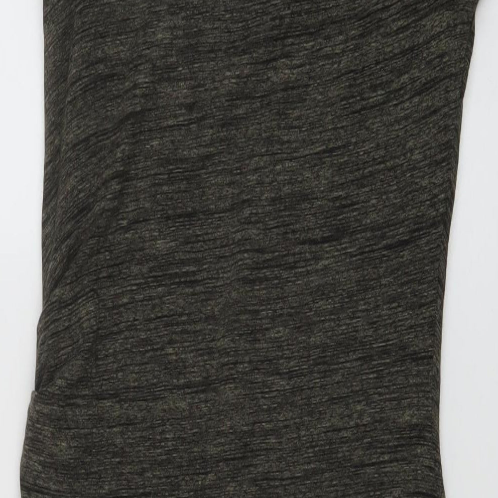 Autograph Womens Green Viscose Bodycon Size 8 Round Neck Pullover