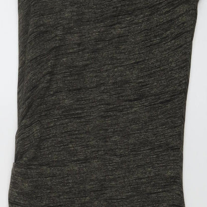 Autograph Womens Green Viscose Bodycon Size 8 Round Neck Pullover