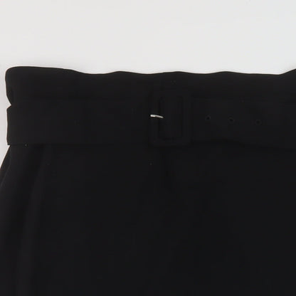 Marks and Spencer Womens Black Polyester Straight & Pencil Skirt Size 20 Zip