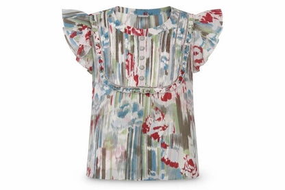 Womens UK Size 10 NEXT Multicoloured Basic Blouse