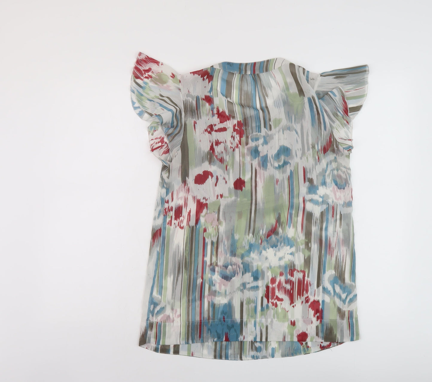 Womens UK Size 10 NEXT Multicoloured Basic Blouse