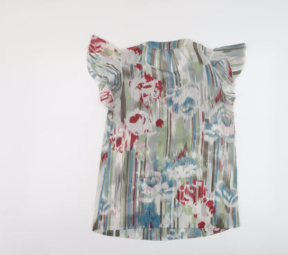 Womens UK Size 10 NEXT Multicoloured Basic Blouse