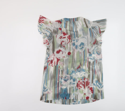 Womens UK Size 10 NEXT Multicoloured Basic Blouse
