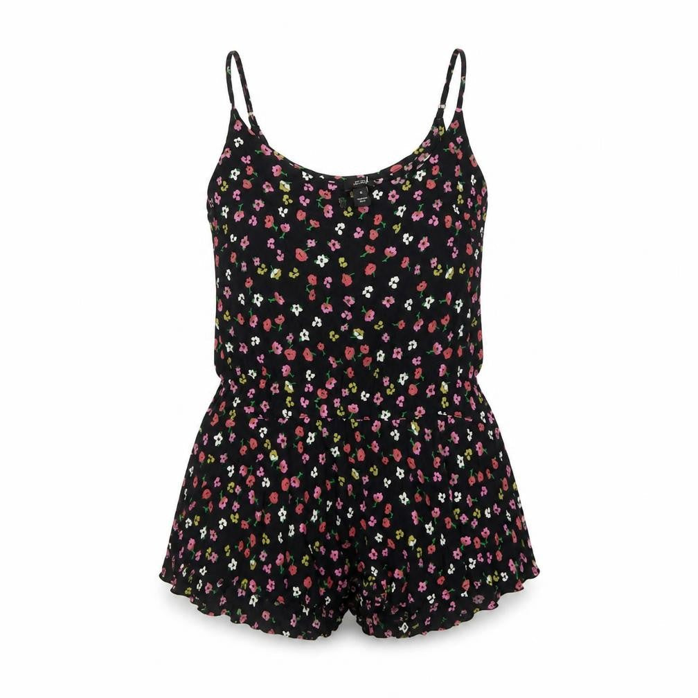 Womens UK Size 8 River Island Black Basic Tank