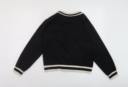 Womens UK Size XS River Island Black Bomber Jacket