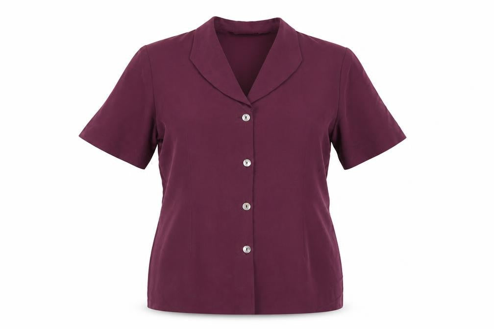 Womens UK Size 18 Fashion Extra Purple Basic Blouse