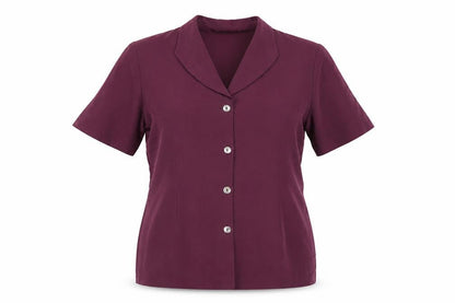 Womens UK Size 18 Fashion Extra Purple Basic Blouse