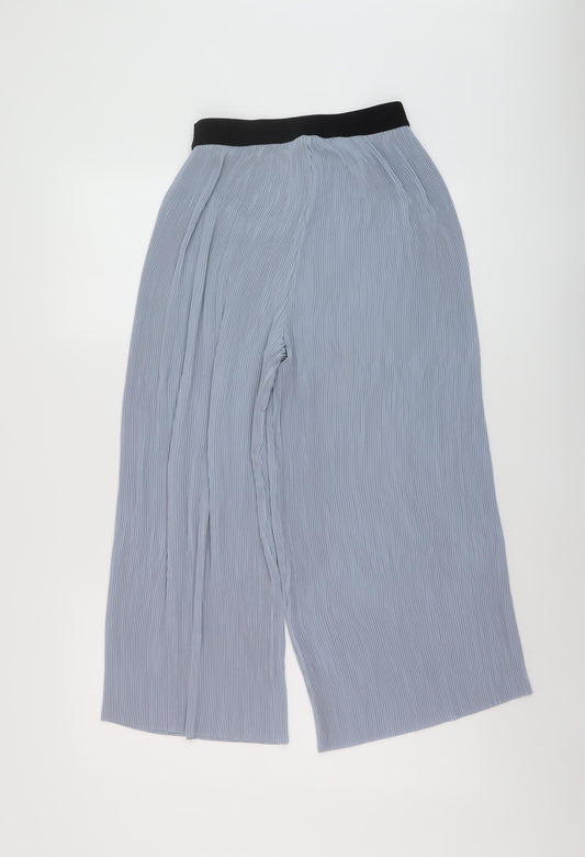 Womens UK Size XS Zara Regular Fit  Blue Trousers