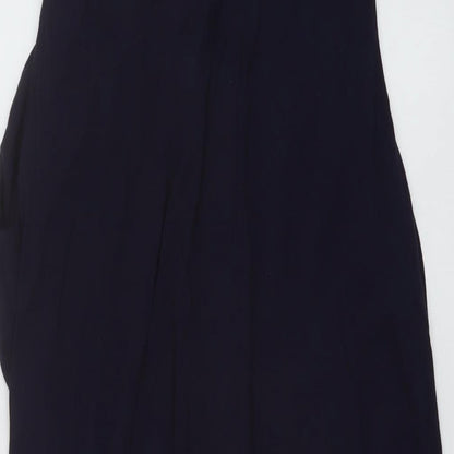 H&M Womens Blue Viscose A-Line Size XL Round Neck Pullover