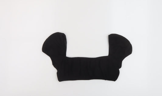 Womens UK Size M H&M Black Cropped Blouse