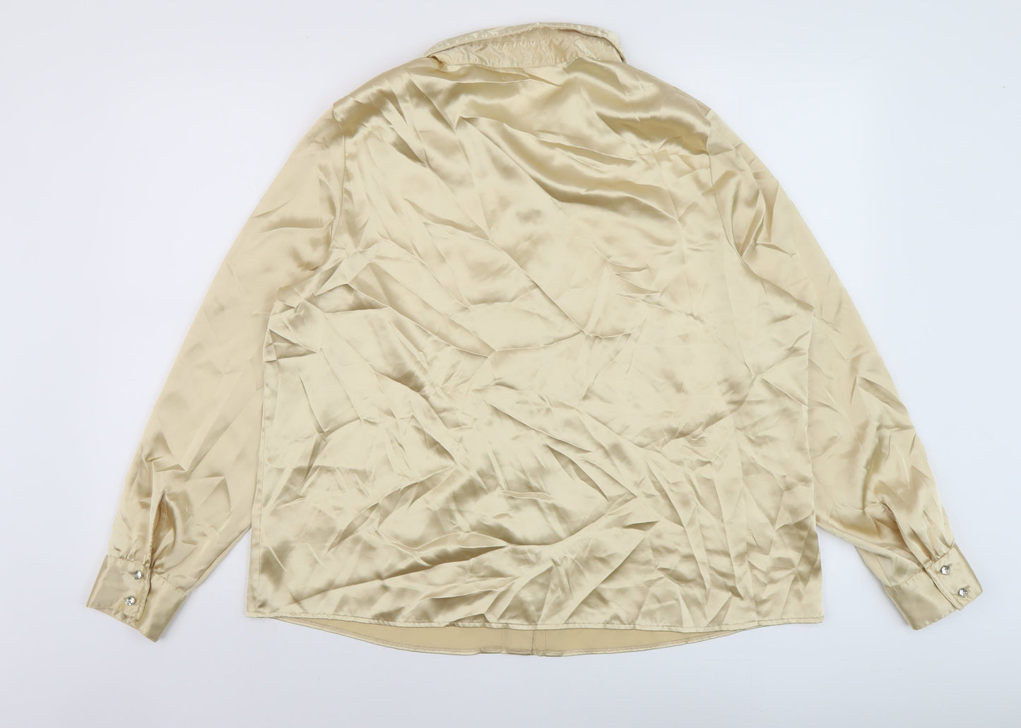 Womens UK Size 20 Marks and Spencer Beige Basic Button-Up