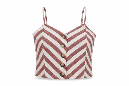Womens UK Size 6 Miss Selfridge Red Cropped Tank