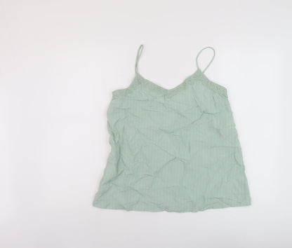 Womens UK Size 10 Marks and Spencer Green Basic Tank