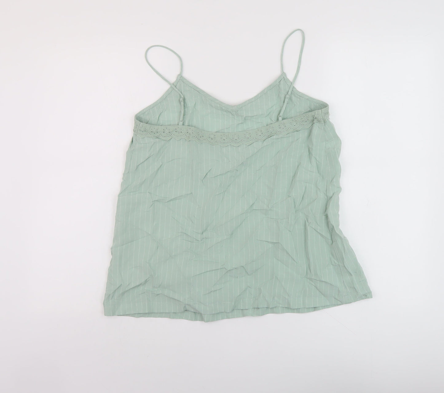 Womens UK Size 10 Marks and Spencer Green Basic Tank