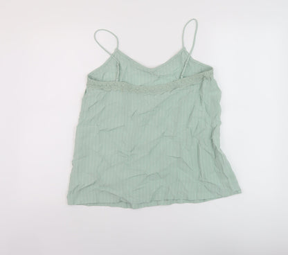 Womens UK Size 10 Marks and Spencer Green Basic Tank