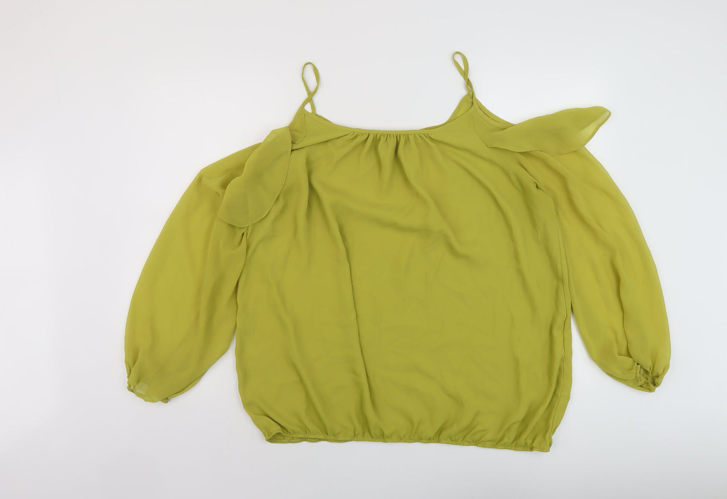 Womens UK Size 20 Star Green Basic Blouse