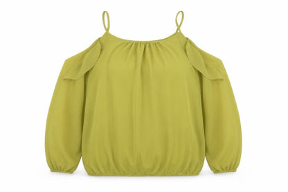 Womens UK Size 20 Star Green Basic Blouse