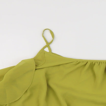 Womens UK Size 20 Star Green Basic Blouse