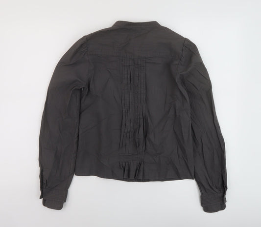 Womens UK Size 6 Gap Grey Basic Blouse