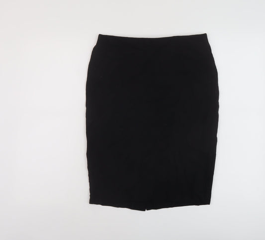 Marks and Spencer Womens Black Polyester Bandage Skirt Size 10