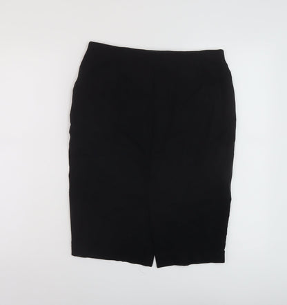 Marks and Spencer Womens Black Polyester Bandage Skirt Size 10