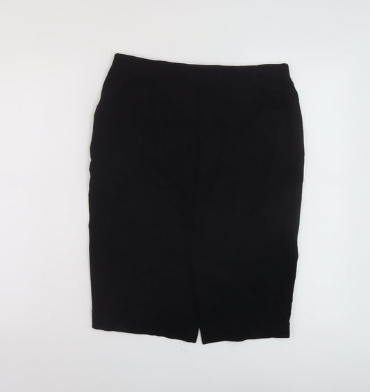 Marks and Spencer Womens Black Polyester Bandage Skirt Size 10