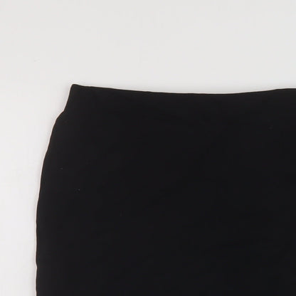 Marks and Spencer Womens Black Polyester Bandage Skirt Size 10