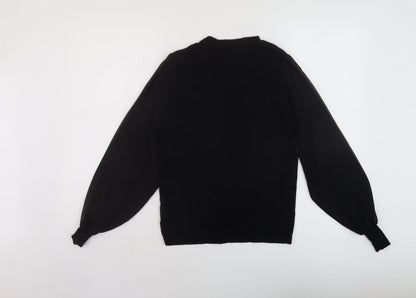 Womens UK Size 6 Warehouse Black Pullover Jumper