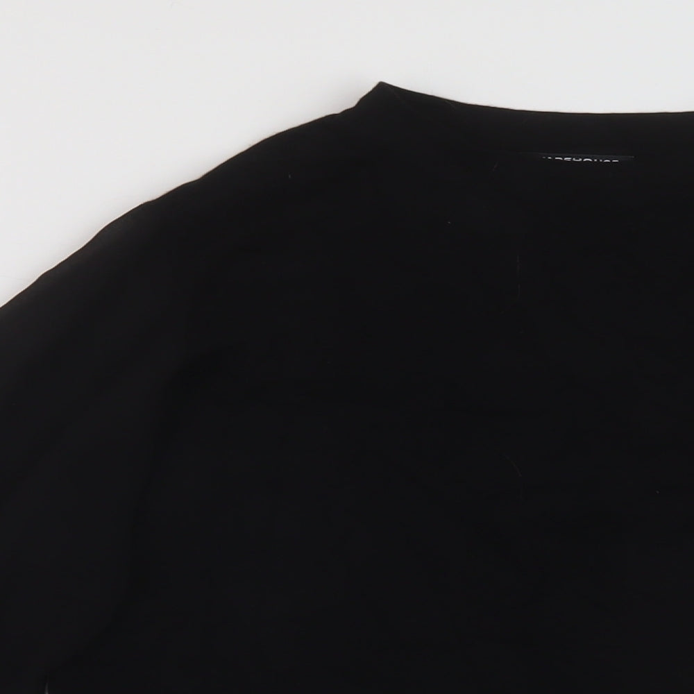 Womens UK Size 6 Warehouse Black Pullover Jumper