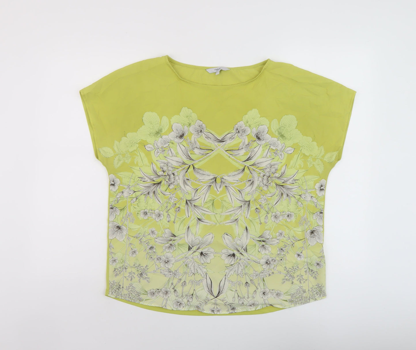 Womens UK Size 14 NEXT Green Basic T-Shirt
