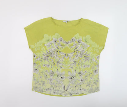 Womens UK Size 14 NEXT Green Basic T-Shirt