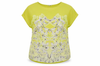 Womens UK Size 14 NEXT Green Basic T-Shirt