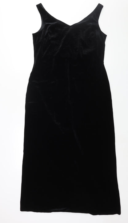Richards Womens Black Polyester Maxi Size 16 Sweetheart Pullover