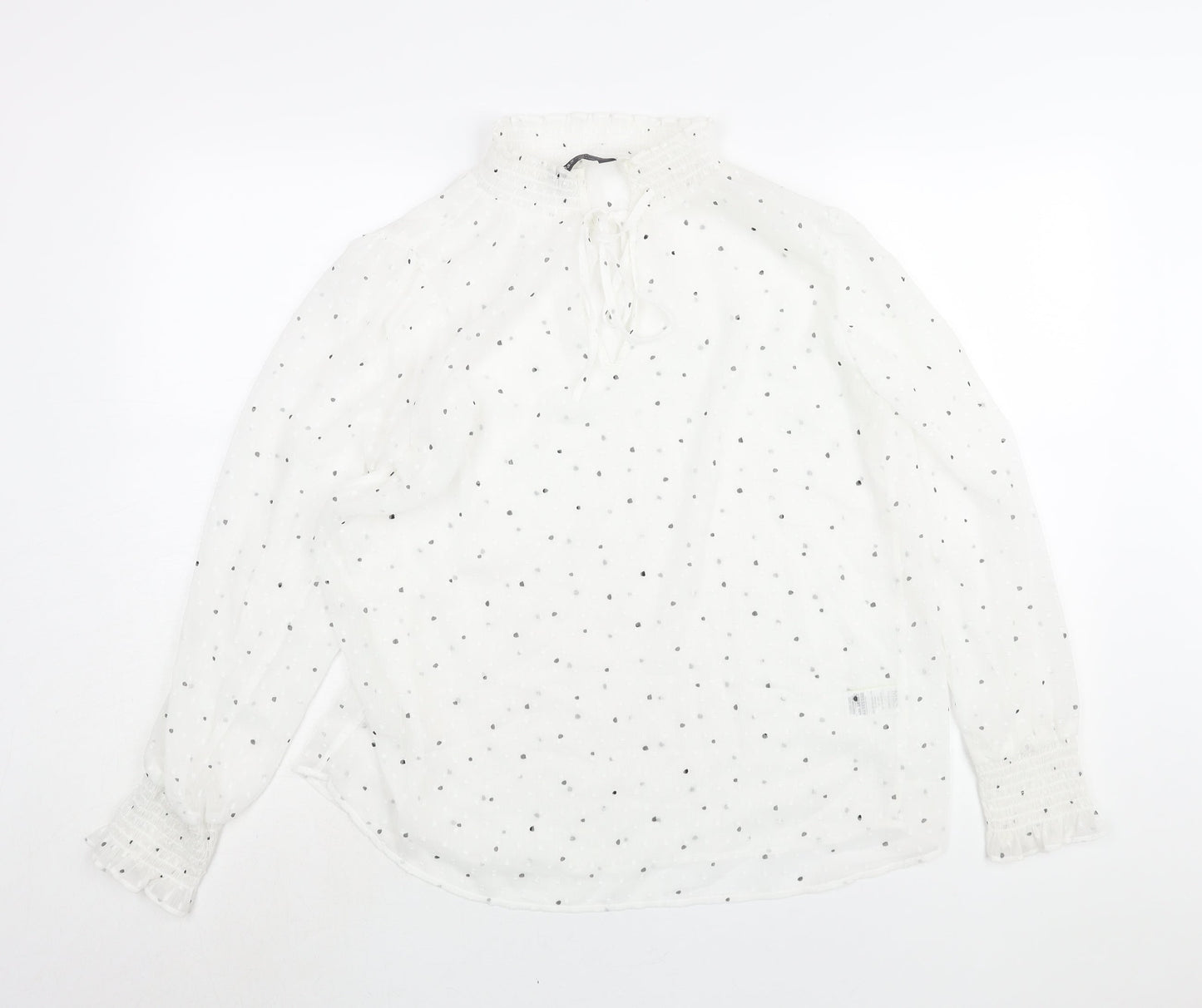 Womens UK Size 12 Marks and Spencer White Basic Blouse