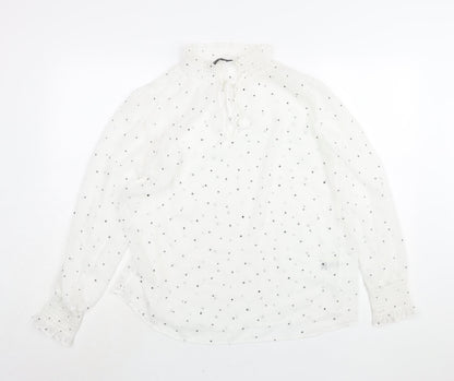 Womens UK Size 12 Marks and Spencer White Basic Blouse