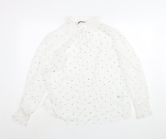 Womens UK Size 12 Marks and Spencer White Basic Blouse