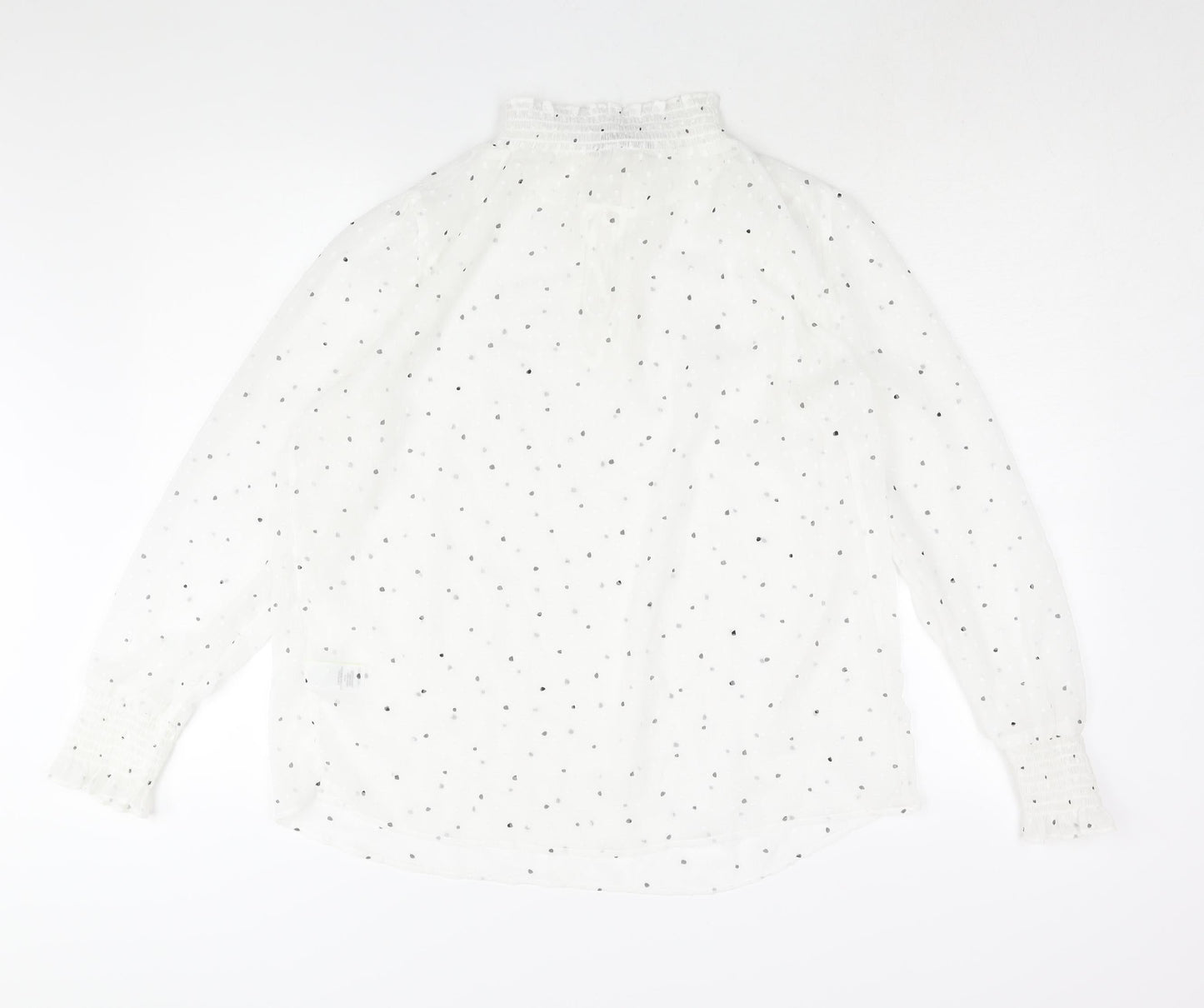 Womens UK Size 12 Marks and Spencer White Basic Blouse