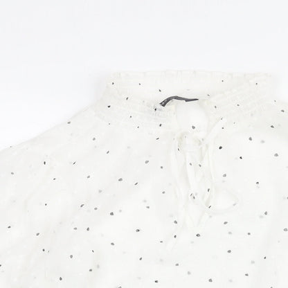 Womens UK Size 12 Marks and Spencer White Basic Blouse
