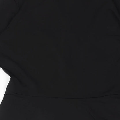 Womens UK Size S H&M Black Basic Blouse