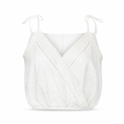 Womens UK Size 8 Divided by H&M White Cropped Blouse