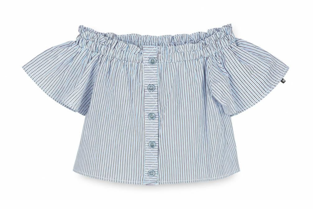 Womens UK Size 6 Missguided Blue Basic Blouse