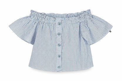 Womens UK Size 6 Missguided Blue Basic Blouse