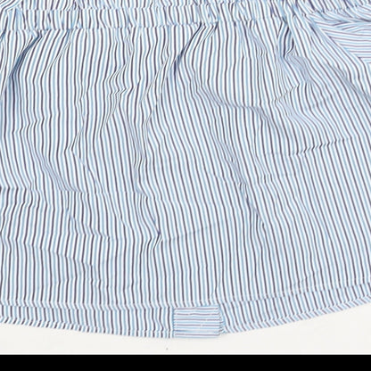 Womens UK Size 6 Missguided Blue Basic Blouse