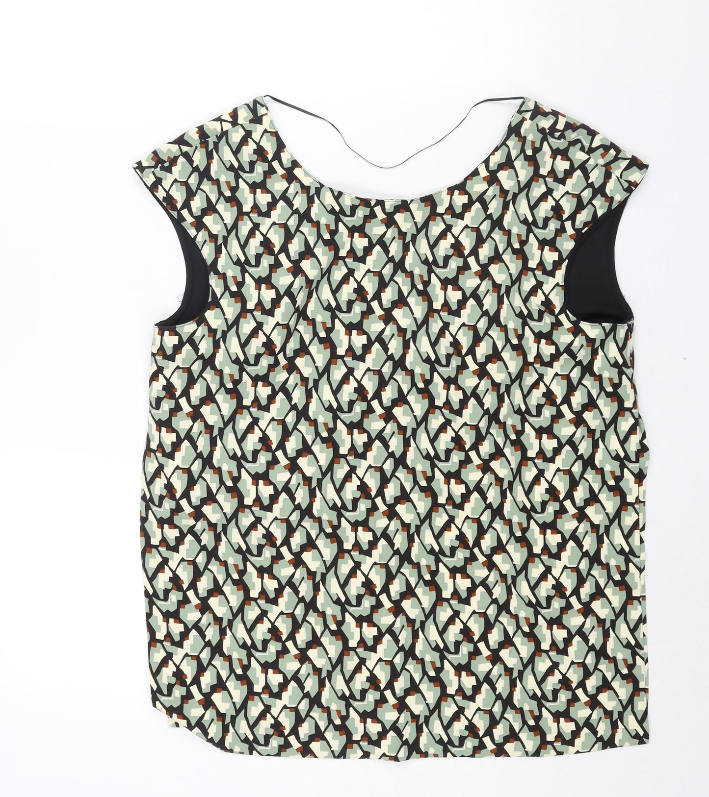Womens UK Size L Zara Multicoloured Basic Blouse