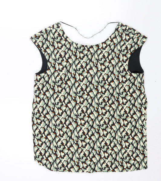 Womens UK Size L Zara Multicoloured Basic Blouse