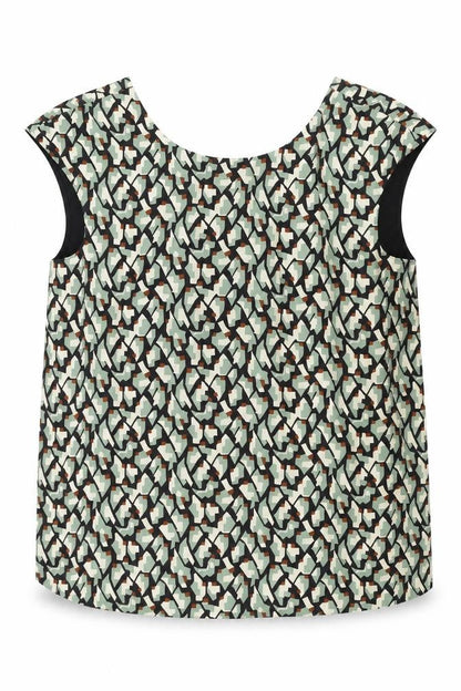 Womens UK Size L Zara Multicoloured Basic Blouse