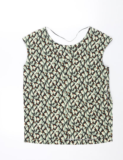 Womens UK Size L Zara Multicoloured Basic Blouse