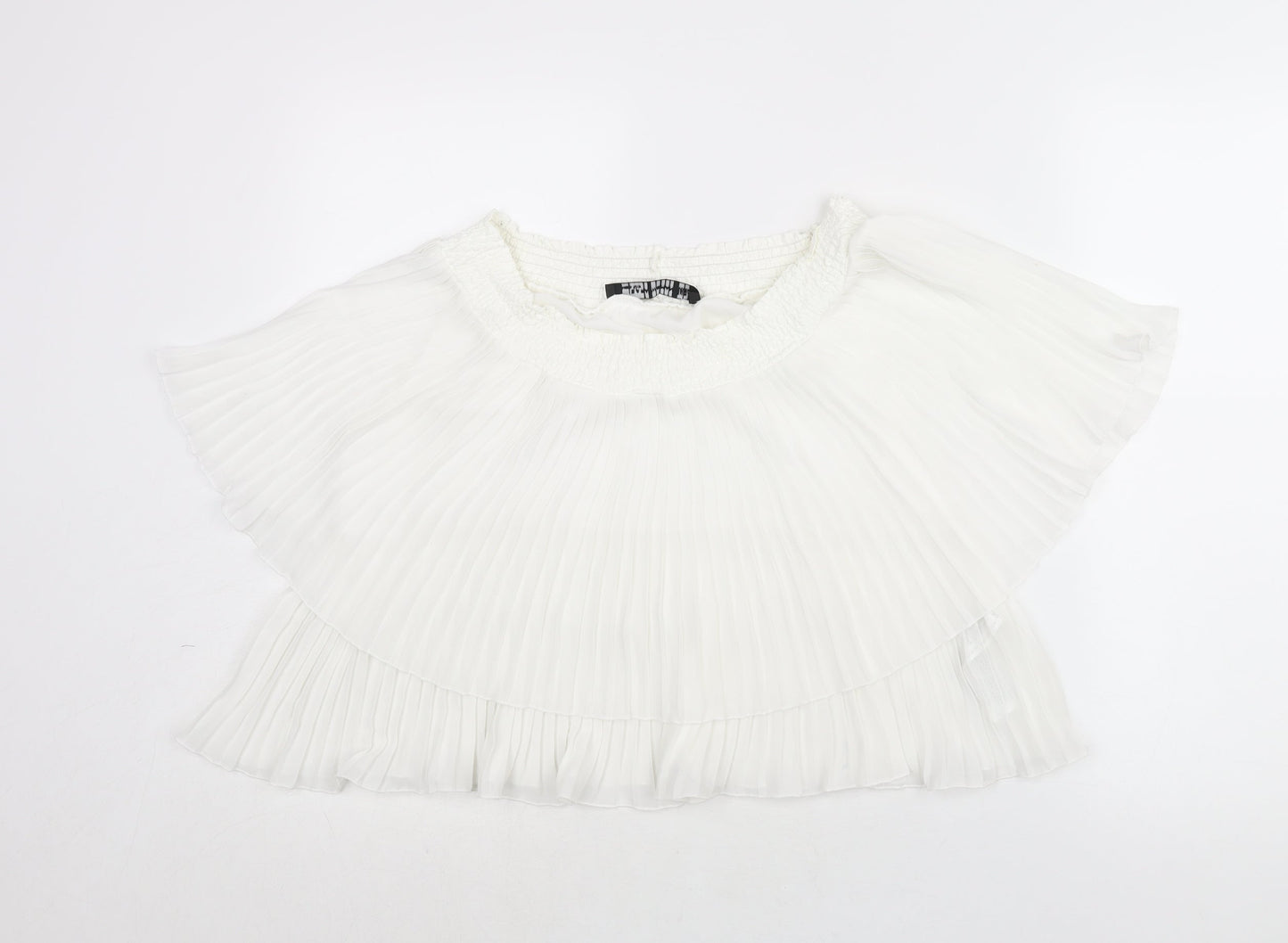 Womens UK Size M Zara White Basic Blouse