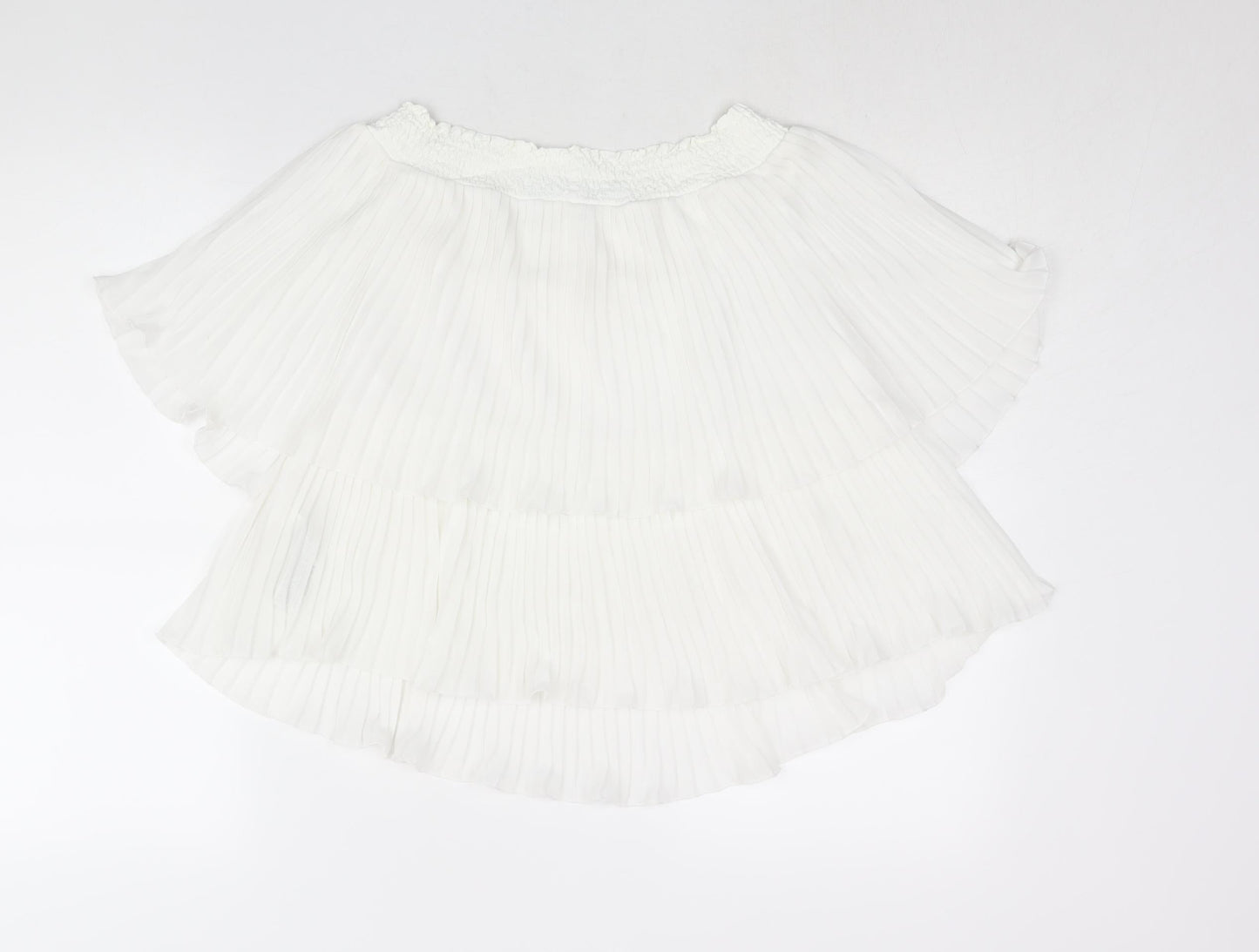 Womens UK Size M Zara White Basic Blouse