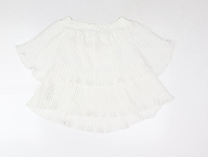 Womens UK Size M Zara White Basic Blouse